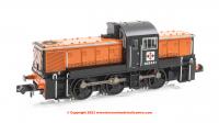 372-954SF Graham Farish Class 14 Diesel Locomotive number D2/9531 NCB British Oak Orange & Black - Era 6/7